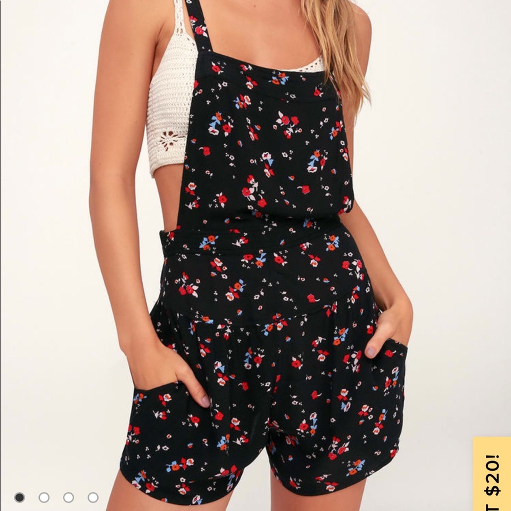 Lulus: Free People Floral Romper/Playsuit